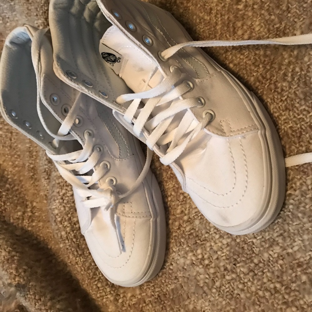 White high top vans